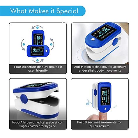 DR VAKU Pulse Oximeter Finger Blood Oxygen SpO2 Monitor