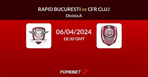 Rapid Bucuresti vs CFR Cluj Prediction, Stats, H2H - 06 Apr 2024