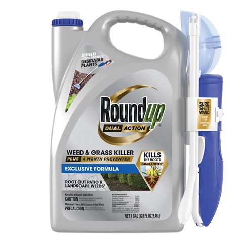 Roundup Powerful Heavy Duty Dual Action Weed & Grass Killer Plus Fast 4 ...