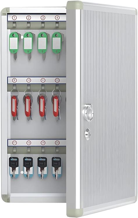 Breewell® Aluminium Key Box Wall Mounted Hotel Key Storage Cabinet ...