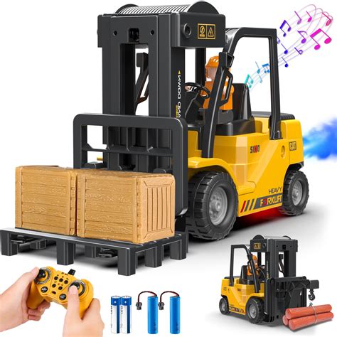 Buy RC Forklift Truck, 2 in 1 Transform Lift Fork & Hook, Kids Forklift ...