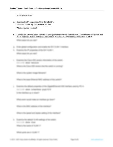 Image result for Packet Tracer Basic Switch Configuration