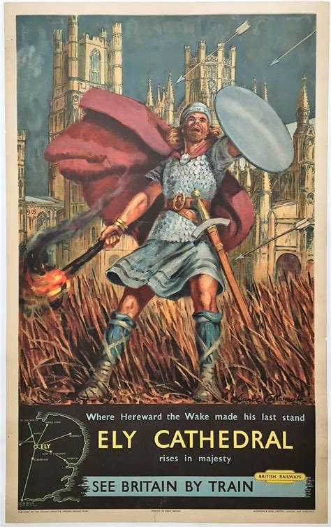 Hereward the Wake, Original Ely Cathedral 1959 British Railways Poster ...