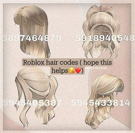Image result for Code Promo Roblox Cheveux