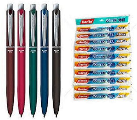 Rorito JOTTEK GEL 10 PEN & 10 REFILLS + 1 SCENTED PEN (in Pack 21 pcs ...