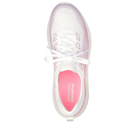 Skechers White/Multi Go Walk-Hyper-Burst- Womens Lace Up Shoes - Style ...
