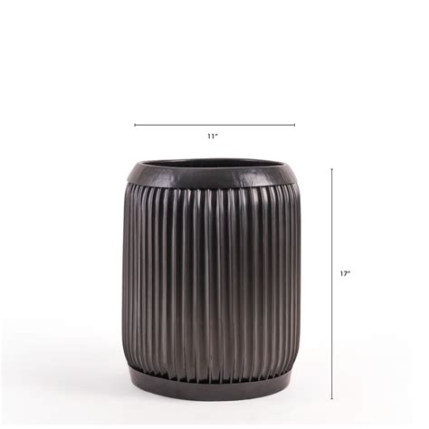 Buy Dolly Black Metal Planter Online in India | Palasa Planters