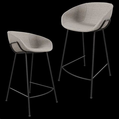 Zuiver Group – Barstool Feston grey 3ds Max – 3DSky Model Free