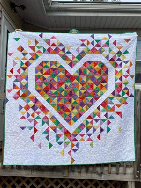 Image result for Exploding Heart Quilt Pattern Tutorial