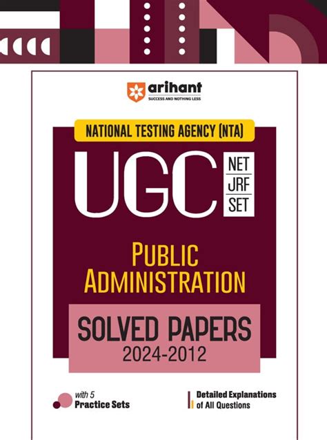 NTA UGC NET /JRF/SET 2025 - Public Administration Solved Papers (2024 ...