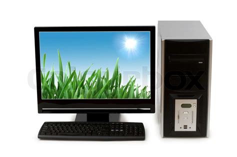 Flat Computer Screen Stock Image 的图像结果