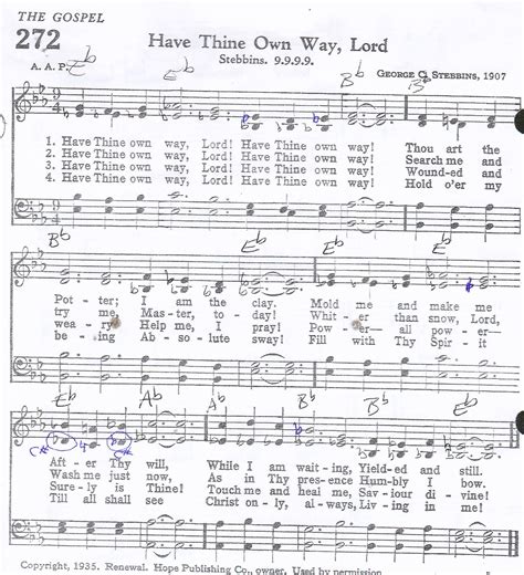 Have Thine Own Way Lord (Hymn) SATB