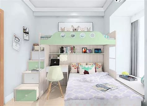 儿童房双层床可以这样设计，简直太赞了！