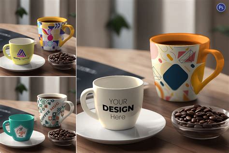 Coffee Mug Mockup PSD Template Graphic by 3djagan · Creative Fabrica