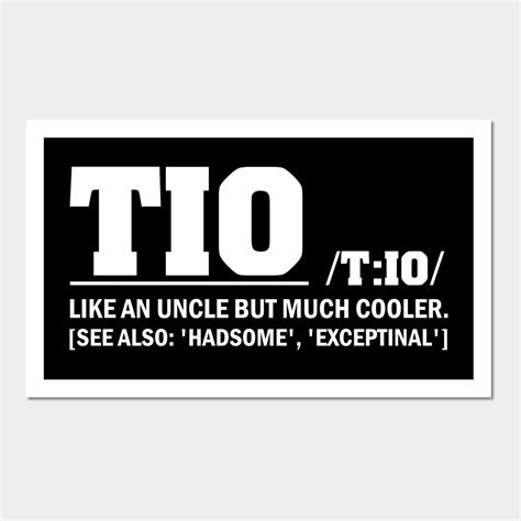 Tio definition father s day spanish uncle wall and art print – Artofit