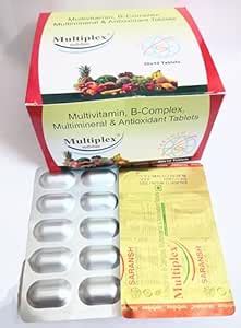 Multiplex Tablet Multivitamin, B-Complex, Multimineral & Antioxidant ...