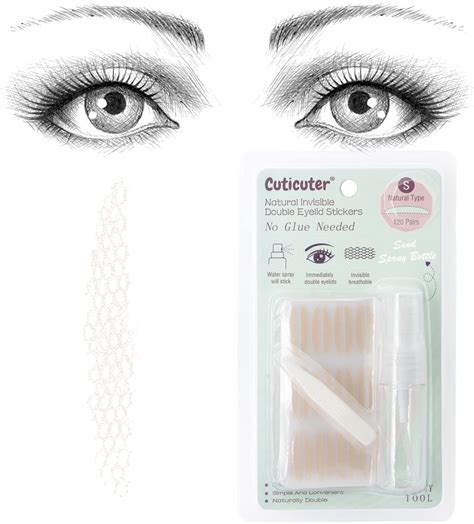 Buy Cuticuter120Pieces Double Eyelid Tape, Invisible Lace Eyelid Lifter ...