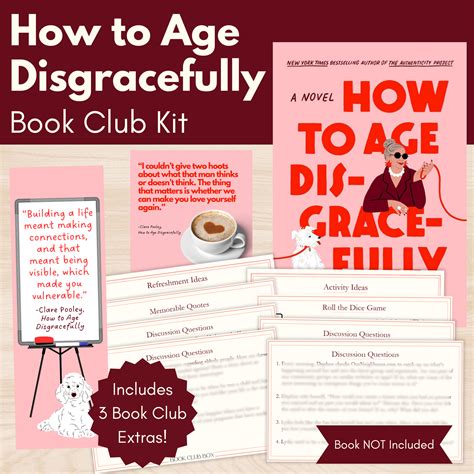 How to Age Disgracefully by Clare Pooley Book Club Kit - Book Club Box