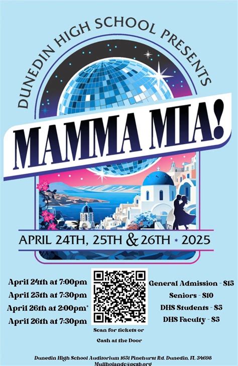 Mamma Mia Disco Dress Up and Sing Along, Dunedin High School, 26 April ...