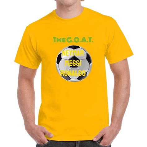 Neymar Soccer GOAT Vs Messi & Ronaldo Unisex Heavy Cotton T-shirt - Etsy UK