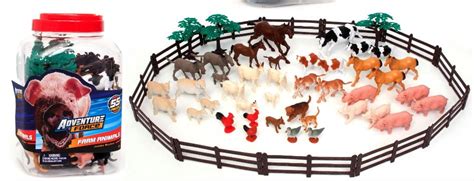 Adventure Force Farm Animals Jumbo Bucket, 55 Pieces India | Ubuy