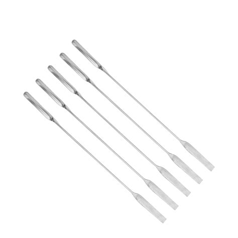 EISCO Set of 5 Micro Spatula – Stainless Steel, Double-Ended Scoop ...