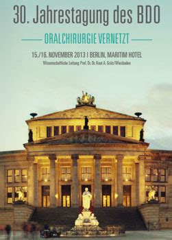 DGKZ | 30. Jahrestagung des BDO: „Oralchirurgie vernetzt“