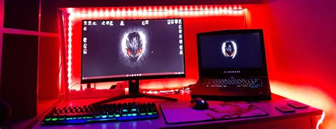 Image result for Alienware Laptop Desk Setup