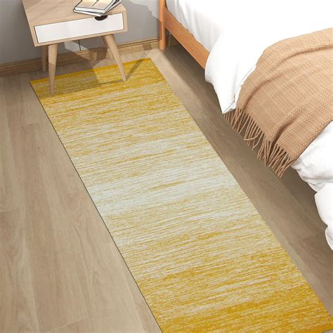 Buy MDZ® Hand Woven Cotton Ombre Rug Runner for Bedroom, Living Room ...
