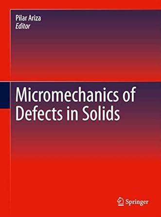 Micromechanics of Defects in Solids : Ariza, Pilar: Amazon.in: Books