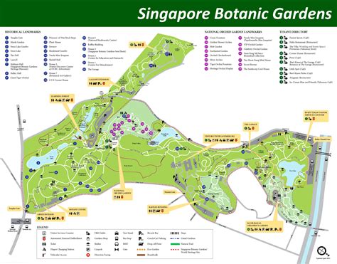 Singapore Botanic Gardens Map
