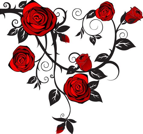 Free Rose Vines Drawings, Download Free Rose Vines Drawings png images ...