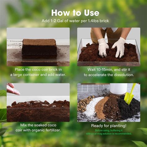 VIVOSUN Coco Coir Brick, 1.4lbs 100% Natural Organic India | Ubuy