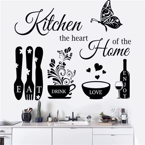 Kitchen Wall Stickers Dining Room Quotes Wall Decals India | Ubuy