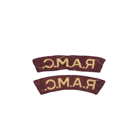 RAMC – Pair of embroidered shoulder titles – JM-Militaria