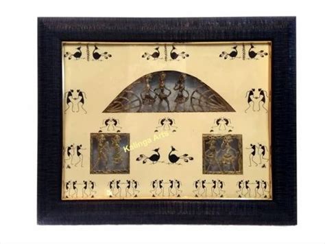 Dhokra Art - Brass Dokra Art Jali Frame with Warli Tribal Painting ...