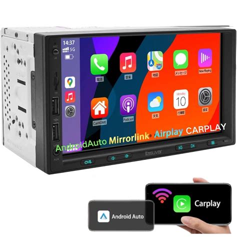KASUVAR KAR7W 2DIN 7 Inch Wireless Apple CarPlay / Android Auto ...