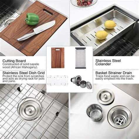 33 Inch Farmhouse Sink Workstation -VOKIM 33X22 inch India | Ubuy