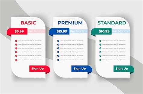 Image result for Subscription Table Design