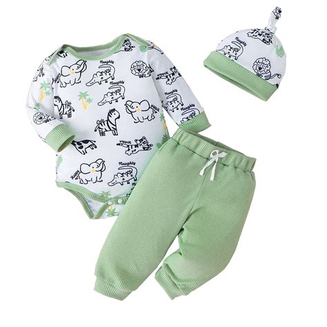 MEZZALL Newborn Baby Boy Clothes Outfits Letter Prined Romper Pants Set ...