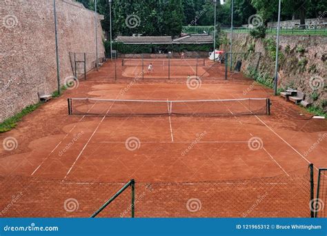 Clay Tennis Courts, Belgrade, Serbia Editorial Photography - Image of ...