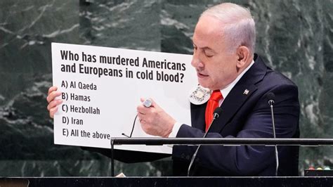 Netanyahu's 'Pop Quiz' At UN! Israeli PM Turns Podium Into Classroom ...