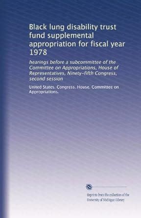 Black lung disability trust fund supplemental appropriation for fiscal ...