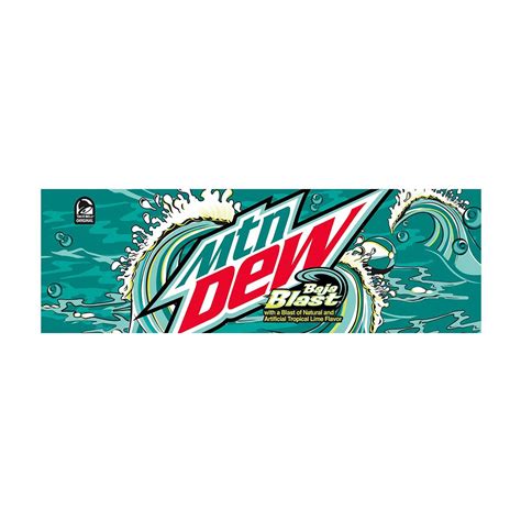 Buy Mountain Dew Baja Blast Soda Tropical Lime 12 Fl Oz, 12 Count from ...