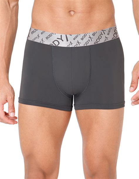 Buy BodyX Men Solid Nylon Lycra Trunks-BX101T-STEEL GREY Online | Bodycare