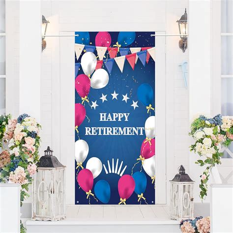 Happy Retirement Door Banner, Farewell Retirement India | Ubuy