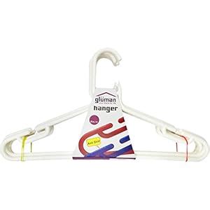 Gluman Hanger - White, 6 Pieces : Amazon.in: Home & Kitchen