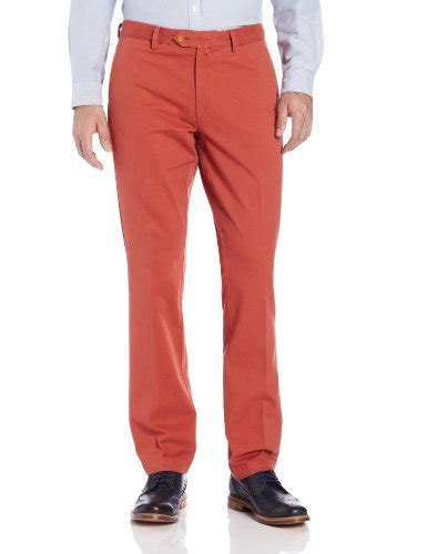 LINCS DC & Co Men's Carbon Peach Twill Slim Trouser, Burnt Orange, 30 ...