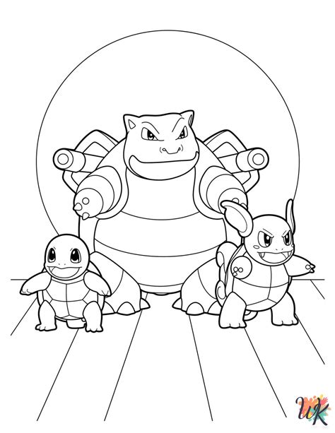 24 Squirtle Coloring Pages For Kids - Print & Color For Fun!