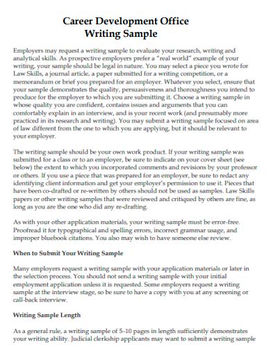 Image result for Professional Writing Sample Examples